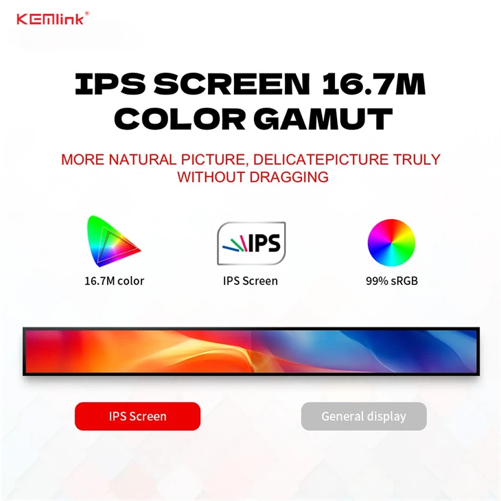 23.1 Inch Bar LCD Display Screen Wall-Mountable factory